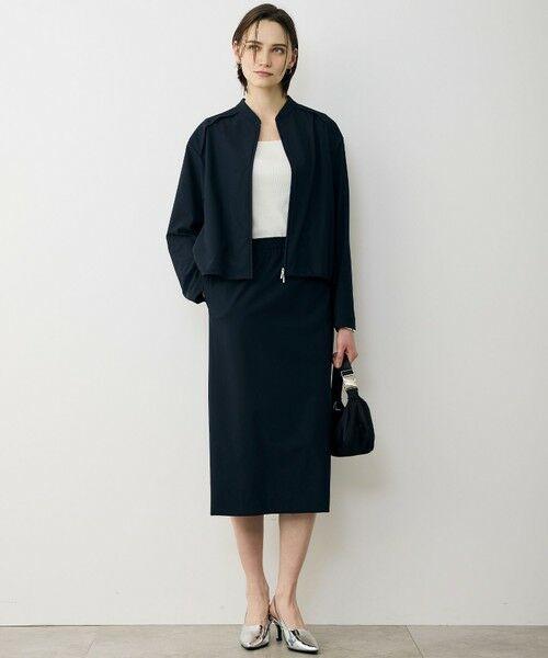 L size ONWARD(大きいサイズ) / エルサイズオンワード ミニ・ひざ丈スカート | アトラストリコット ナロースカート | 詳細8