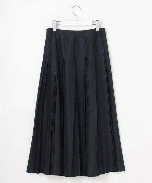 L size ONWARD(大きいサイズ) / エルサイズオンワード ロング・マキシ丈スカート | エアリースパンボイル プリーツ スカート | 詳細20