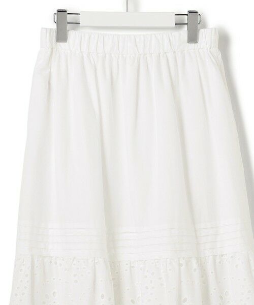 L size ONWARD(大きいサイズ) / エルサイズオンワード ミニ・ひざ丈スカート | 【先行予約】カットワークエンブロイダリー スカート | 詳細9