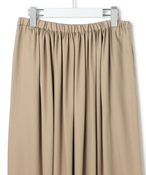 L size ONWARD(大きいサイズ) / エルサイズオンワード ミニ・ひざ丈スカート | シルキーサテン ギャザースカート | 詳細14