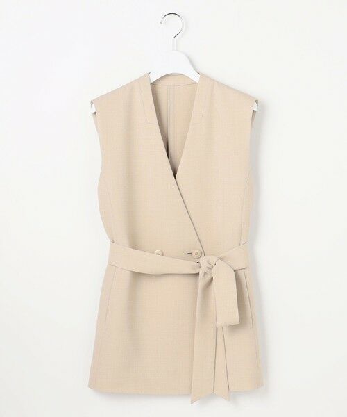 L size ONWARD(大きいサイズ) / エルサイズオンワード ベスト | 【カタログ掲載】リラックスバスケットノーカラー ジレ | 詳細2