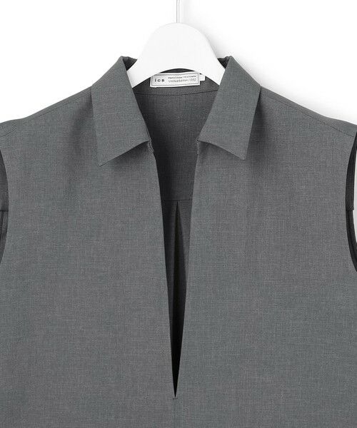 L size ONWARD(大きいサイズ) / エルサイズオンワード シャツ・ブラウス | 【WEB＆一部店舗限定】SerikaWorsted ノースリーブスキッパーブラウス | 詳細3