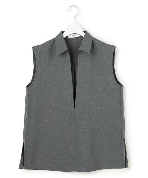 L size ONWARD(大きいサイズ) / エルサイズオンワード シャツ・ブラウス | 【WEB＆一部店舗限定】SerikaWorsted ノースリーブスキッパーブラウス | 詳細7