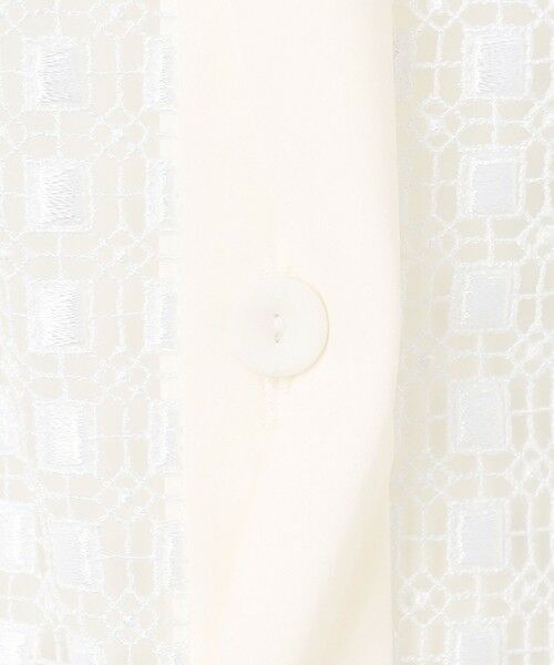 L size ONWARD(大きいサイズ) / エルサイズオンワード シャツ・ブラウス | 【WEB＆一部店舗限定】 SustainableSquareLace フレンチスリーブシャツ | 詳細6