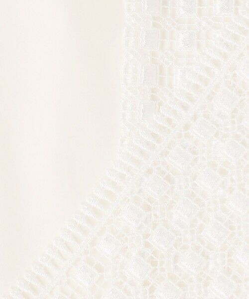 L size ONWARD(大きいサイズ) / エルサイズオンワード シャツ・ブラウス | 【WEB＆一部店舗限定】 SustainableSquareLace フレンチスリーブシャツ | 詳細7