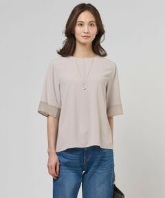 L size ONWARD(大きいサイズ) / エルサイズオンワード シャツ・ブラウス | 【セットアップ対応】Light ジョーゼット プルオーバー ブラウス