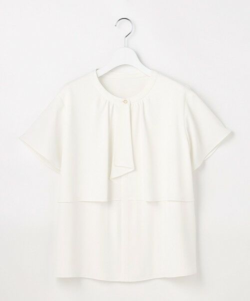L size ONWARD(大きいサイズ) / エルサイズオンワード シャツ・ブラウス | プリーツボウタイ ブラウス（オフ）