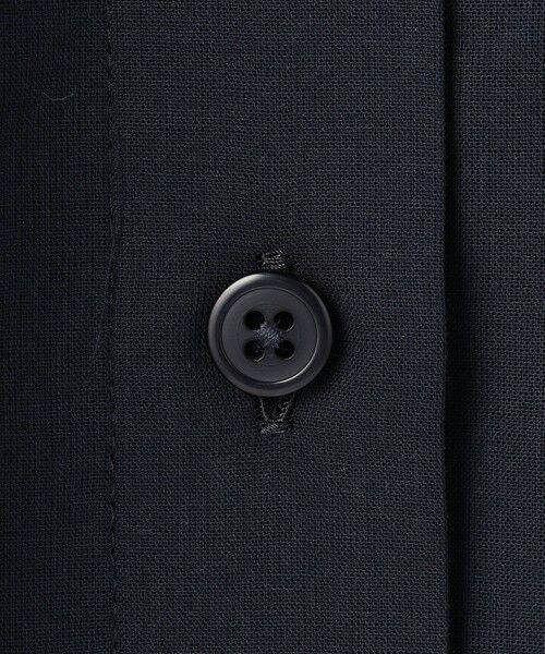 L size ONWARD(大きいサイズ) / エルサイズオンワード シャツ・ブラウス | 【SHIHOさん着用・前開き】バンドカラーコットン ブラウス | 詳細7