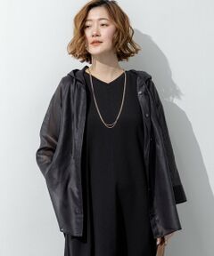 L size ONWARD(大きいサイズ) / エルサイズオンワード シャツ・ブラウス | ソフトシアーフィルム ドロストフード シャツ