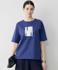 L size ONWARD(大きいサイズ) / エルサイズオンワード カットソー | ロゴTEE（アートプリント）