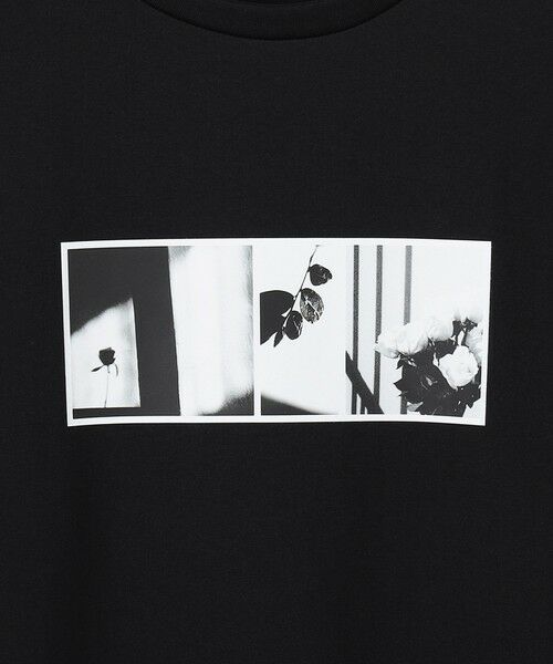 L size ONWARD(大きいサイズ) / エルサイズオンワード カットソー | クロップド ロゴTEE（フォトプリント） | 詳細5