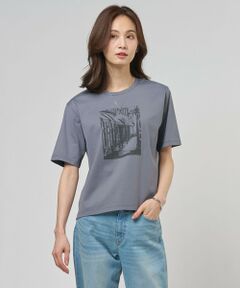 L size ONWARD(大きいサイズ) / エルサイズオンワード カットソー | プリント Ｔシャツ