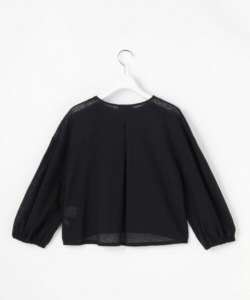 L size ONWARD(大きいサイズ) / エルサイズオンワード カーディガン・ボレロ | テクスチャージャージーレーシー カーディガン | 詳細13