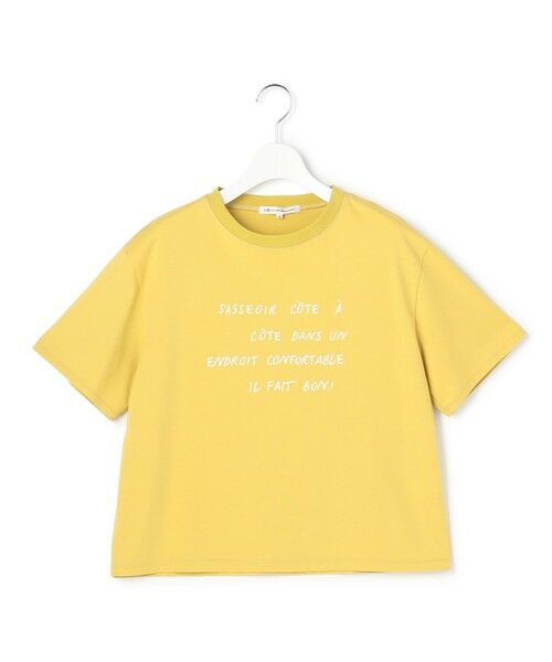 L size ONWARD(大きいサイズ) / エルサイズオンワード カットソー | リラクシーシルエット メッセージ ロゴTシャツ | 詳細12