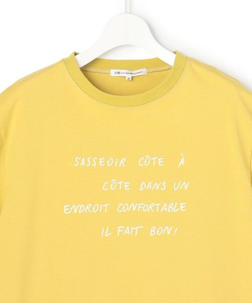 L size ONWARD(大きいサイズ) / エルサイズオンワード カットソー | リラクシーシルエット メッセージ ロゴTシャツ | 詳細14