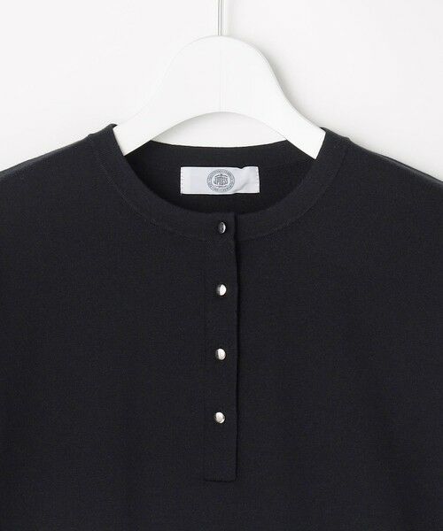 L size ONWARD(大きいサイズ) / エルサイズオンワード ニット・セーター | COOL MINT COTTON POLYESTER ヘンリーネック ニット プルオーバー | 詳細4