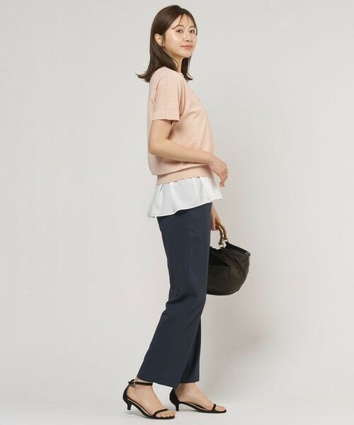 L size ONWARD(大きいサイズ) / エルサイズオンワード ニット・セーター | COOL MINT COTTON POLYESTER ヘンリーネック ニット プルオーバー | 詳細10