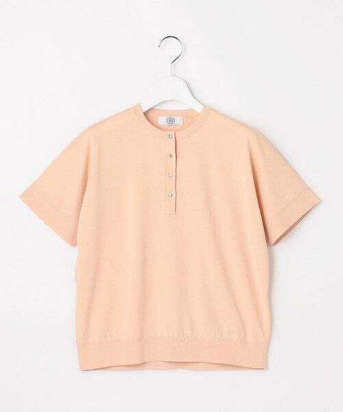 L size ONWARD(大きいサイズ) / エルサイズオンワード ニット・セーター | COOL MINT COTTON POLYESTER ヘンリーネック ニット プルオーバー | 詳細11