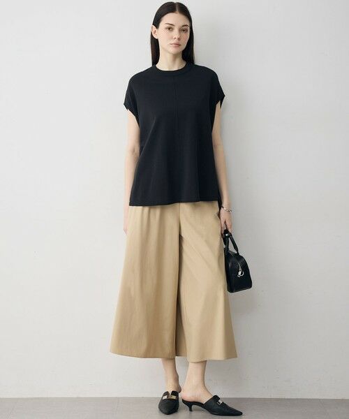 L size ONWARD(大きいサイズ) / エルサイズオンワード その他パンツ | 【WEB限定カラーあり】マットスキューバ ガウチョパンツ | 詳細3