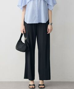 L size ONWARD(大きいサイズ) / エルサイズオンワード その他パンツ | 【WEB限定カラーあり】マットスキューバ トラックワイドパンツ