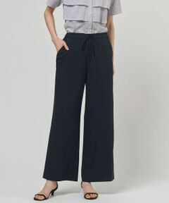 L size ONWARD(大きいサイズ) / エルサイズオンワード その他パンツ | 【セットアップ対応】Light ジョーゼット ワイド イージーパンツ