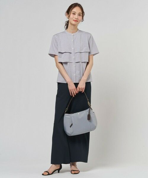 L size ONWARD(大きいサイズ) / エルサイズオンワード その他パンツ | 【セットアップ対応】Light ジョーゼット ワイド イージーパンツ | 詳細16