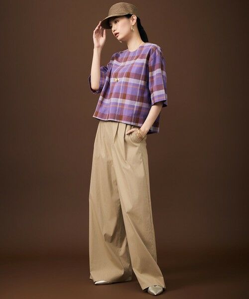 L size ONWARD(大きいサイズ) / エルサイズオンワード その他パンツ | 【カタログ掲載・機能性抜群】ファンクショナル2タックワイド パンツ | 詳細3