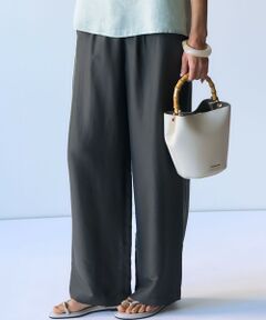 L size ONWARD(大きいサイズ) / エルサイズオンワード その他パンツ | クールタッチタフタ ワイドパンツ