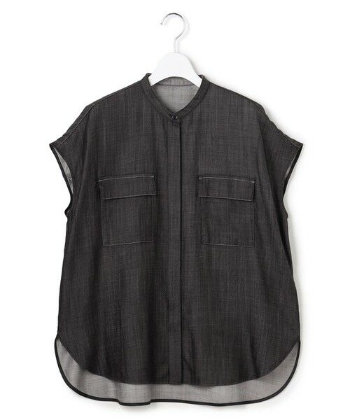 L size ONWARD(大きいサイズ) / エルサイズオンワード シャツ・ブラウス | ライトリヨセルデニム フレンチスリーブブラウス | 詳細14