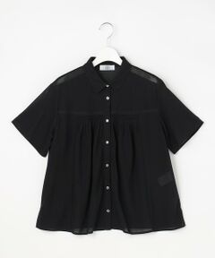 L size ONWARD(大きいサイズ) / エルサイズオンワード カットソー | シアードライトリコット シャツライク カットソー