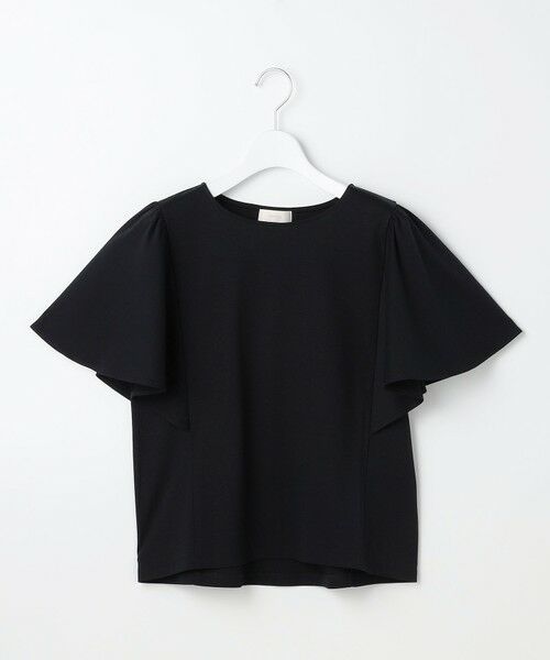 L size ONWARD(大きいサイズ) / エルサイズオンワード カットソー | 【シルクタッチさら魅せTシャツ】袖フレア プルオーバー | 詳細8