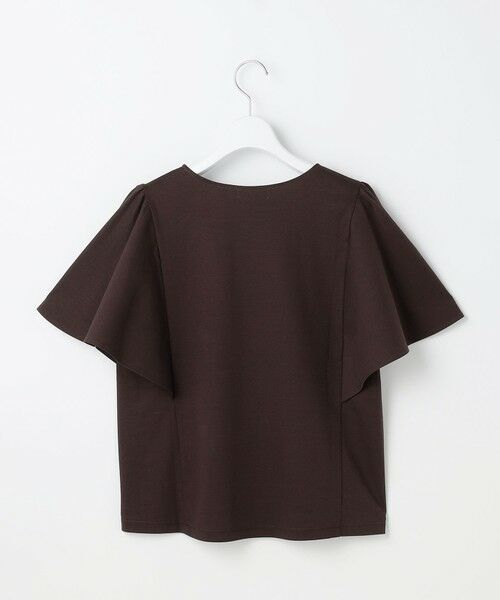 L size ONWARD(大きいサイズ) / エルサイズオンワード カットソー | 【シルクタッチさら魅せTシャツ】袖フレア プルオーバー | 詳細15