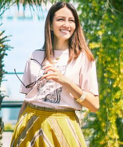 L size ONWARD(大きいサイズ) / エルサイズオンワード カットソー | 【カタログ掲載】アートグラフィック Tシャツ