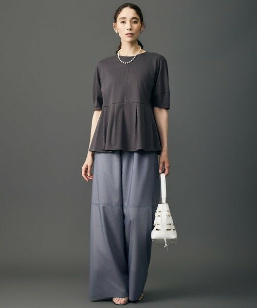 L size ONWARD(大きいサイズ) / エルサイズオンワード カットソー | 【一部店舗＆WEB限定】ペプラム Tシャツ | 詳細3