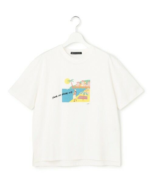 L size ONWARD(大きいサイズ) / エルサイズオンワード カットソー | Lauren Rolwing コラボ グラフィックプリント Tシャツ | 詳細8