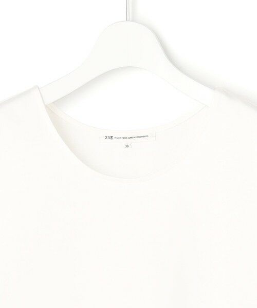 L size ONWARD(大きいサイズ) / エルサイズオンワード タンクトップ | ファインエンブロイダリーコンビ レイヤード カットソー | 詳細18