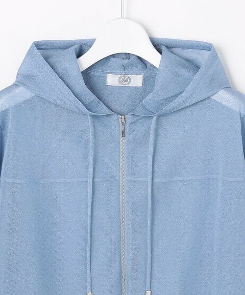 L size ONWARD(大きいサイズ) / エルサイズオンワード パーカー | 【WEB限定カラーあり】SHEER LIGHT KNIT パーカー | 詳細22