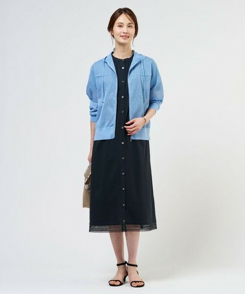 L size ONWARD(大きいサイズ) / エルサイズオンワード パーカー | 【WEB限定カラーあり】SHEER LIGHT KNIT パーカー | 詳細19