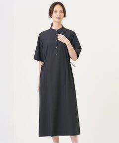 L size ONWARD(大きいサイズ) / エルサイズオンワード ミニ丈・ひざ丈ワンピース | ソフトタフタクロス シャツ ワンピース