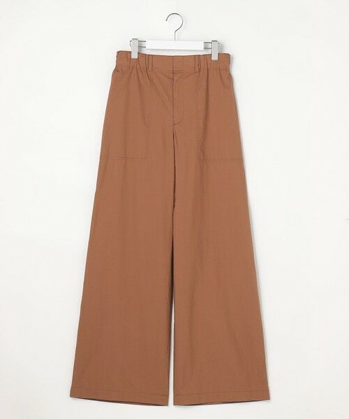 L size ONWARD(大きいサイズ) / エルサイズオンワード その他パンツ | 【SHIHOさん着用・セットアップ対応】ハイカウントブロードワイド ベイカーパンツ | 詳細21