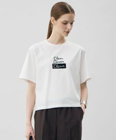L size ONWARD(大きいサイズ) / エルサイズオンワード カットソー | クロップド ロゴTEE（レタードプリント）