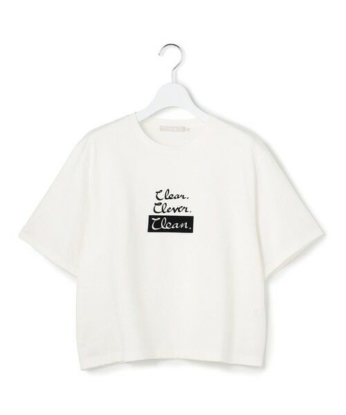 L size ONWARD(大きいサイズ) / エルサイズオンワード カットソー | クロップド ロゴTEE（レタードプリント） | 詳細4