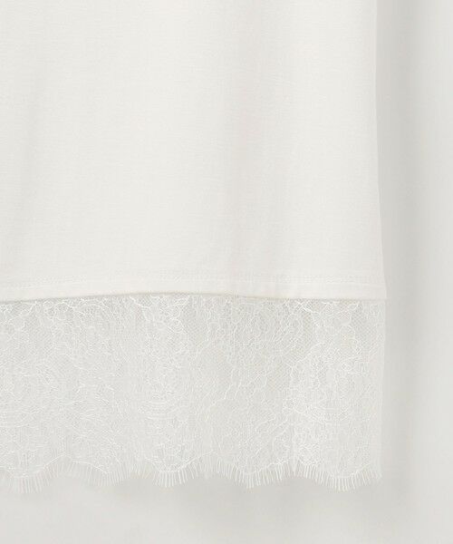 L size ONWARD(大きいサイズ) / エルサイズオンワード カットソー | 裾レース半袖Ｔシャツ | 詳細10