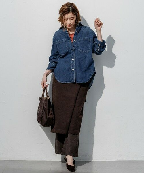 L size ONWARD(大きいサイズ) / エルサイズオンワード カットソー | ドロップショルダー メッセージ ロゴTシャツ | 詳細12