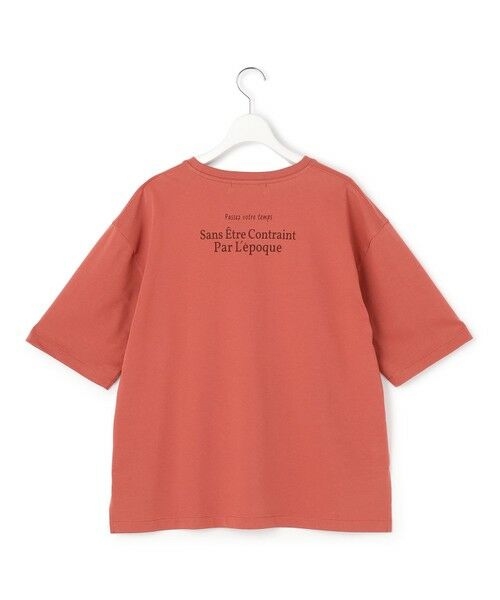L size ONWARD(大きいサイズ) / エルサイズオンワード カットソー | ドロップショルダー メッセージ ロゴTシャツ | 詳細14