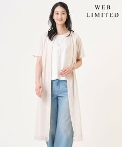 L size ONWARD(大きいサイズ) / エルサイズオンワード ロング・マキシ丈ワンピース | 【WEB限定】プレーティングジャージー ワンピース