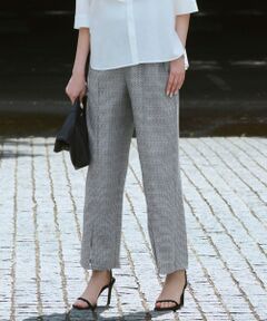 L size ONWARD(大きいサイズ) / エルサイズオンワード その他パンツ | ドライエステルドビー ワイドストレートパンツ