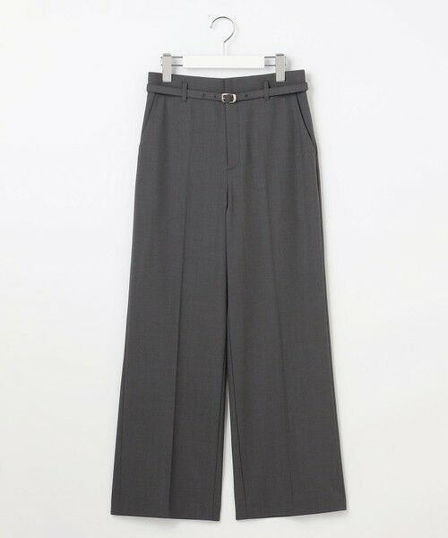 L size ONWARD(大きいサイズ) / エルサイズオンワード その他パンツ | ウーステッドエステル ワイドパンツ | 詳細10