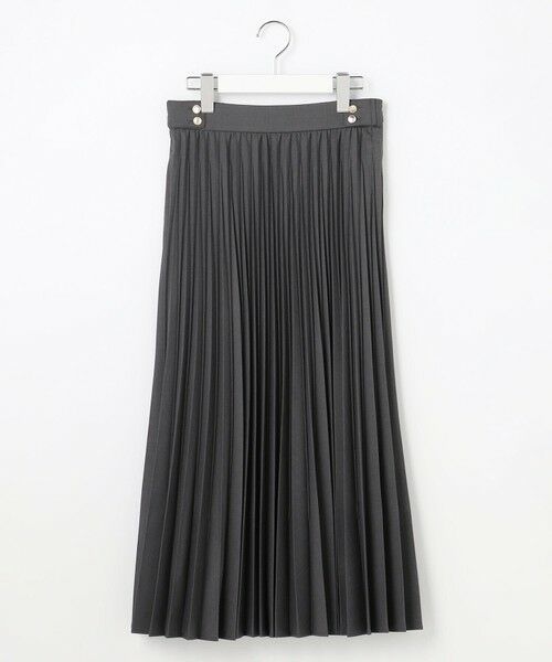 L size ONWARD(大きいサイズ) / エルサイズオンワード ミニ・ひざ丈スカート | ウーステッドエステル プリーツスカート | 詳細11