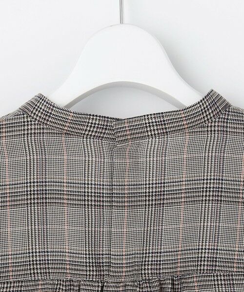 L size ONWARD(大きいサイズ) / エルサイズオンワード シャツ・ブラウス | 【一枚で着映え】セルロースチェック ラッフル ブラウス | 詳細7